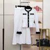 Conjunto de Vestido Suéter Casaco Novo Outono e Inverno Estilo Hepburn Francês com Babados + Saia - Aliexpress Transfronteiriço
