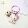 Llavero Nuevo de Dibujos Animados Sanrio con Cascabel Colgante Lindo para Mochila Escolar de Estudiante Accesorios para Niña Joyería Regalo para Mejor Amiga