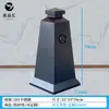 Cono de carretera de acero inoxidable, cono metálico cuadrado reflectante con peso, barrera de carretera de no estacionar, por favor no estacione, cono de tráfico