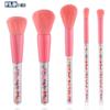5 Brochas de Base Transfronterizas, Brochas Candy Beauty, Brochas de Maquillaje con Partículas de Colores, Set de Brochas para Polvo, Especialmente Diseñadas para Niñas