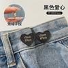 Jeans cintura-apertado artefato sem costura cintura apertando calça fivela ajustável cintura grande mudança pequeno botão fixo PIN