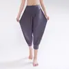 Ropa Yunyun Nuevos Pantalones de Yoga de Modal de 7 Puntos Pantalones de Pierna Ancha