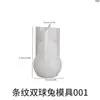 Ovo Listrado de Páscoa Coelho de Orelha em Pé Coelho Abóbora Padrão Diamante Coelho Coelho Velas de Gesso Perfumadas Molde de Silicone