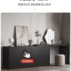 Tocador y cajonera integrados para uso doméstico, mesa de dormitorio para apartamentos de alquiler, mueble negro de lujo ligero al pie de la cama, tocador para habitación de bodas