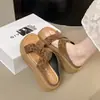Sandalias de tiras cruzadas con plataforma gruesa para mujer, nueva moda de verano 2026, casual, versátiles, sin cordones, puntera abierta, sandalias de playa
