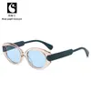 Gafas de Sol Retro Ojo de Gato para Mujer, Gama Alta, Modernas, a la Moda, Gafas Ovaladas de Montura Pequeña, Anti-UV, Gafas de Sol con Protección Solar