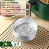 Bandeja desechable de papel de aluminio específica para freidora de aire para asar y hornear, recipiente de comida de papel de aluminio, cuenco redondo para comida, cuenco de papel de aluminio