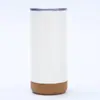 Nueva Taza Térmica de Acero Inoxidable 304 con Base de Corcho, Taza Térmica con Base Suave, Vaso Recto con Corcho, Taza de Oficina con Base de Corcho, Vaso Recto