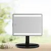 Lámpara de Escritorio con Espejo de Mesa LED para Maquillaje, Rotación de 360 Grados, Atenuación Táctil Continua, Espejo de Belleza para Retoques