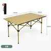Silla plegable para acampar al aire libre, mesa plegable para vendedor ambulante, mesa para rollos de huevo, equipo para exteriores, juego portátil de mesa y silla para acampar