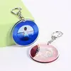 Llavero de Acrílico DIY Creativo Animación Pegamento Llavero Láser Estrella Colorida Periférico Regalos Personalización