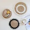 Esterilla Aislante Térmico Nórdica Mantel Individual de Yute Algodón Tejido a Mano Posavasos de Cuerda de Algodón Posavasos de Corea del Sur Esterilla Aislante Térmico Mantel de Mesa