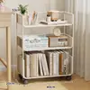 Prateleira de Armazenamento para Mesa, Estante de Mesa de Escritório de Múltiplas Camadas, Pequena Estante, Organizador de Armazenamento de Livros de Grande Capacidade para Casa