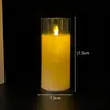 Luz de Vela Electrónica Acrílica Simulada LED Decoración Romántica de Cumpleaños Accesorios Creativos para Bodas Luz Eterna Pequeños Adornos