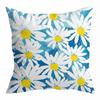 Funda de Almohada Margarita Transfronteriza Funda de Almohada Estampada con Flores Frescas Cubierta de Cojín para Hogar Sofá Coche Amazon