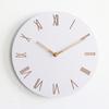 Reloj de pared de madera MDF, redondo, de madera, para sala de estar, dormitorio, silencioso, de 12 pulgadas
