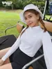 2026 Golf Moda Femenina Top de Verano de Media Cremallera Ajustado Conjunto de Ropa de Manga Larga con Adorno de Encaje
