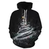 Sudadera de Santa Claus Transfronteriza Caliente Impresionante Moda Deportiva Sudadera con Estampado Digital 3D