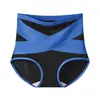 Ropa interior para mujer de talla grande de tiro alto transfronteriza con banda en X para control de abdomen y levantamiento de glúteos, bragas moldeadoras reductoras de cintura para mujer, venta al por mayor del fabricante