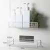 Estante de Almacenamiento para Baño Montado en la Pared Sin Taladro Multifuncional para Baño Hogar