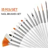Set de Brochas Profesionales para Uñas Limegirl Herramientas Transfronterizas para Uñas Artísticas 9 Piezas Color Té Japonés Dibujo Lineal Gradiente