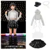 Ropa de Hip-Hop para Niñas de Danza Jazz, Atuendo Genial y Elegante para Show de Street Dance Jazz de Niña, Disfraz de Moda para Actuación en Escenario de Grupo de Chicas