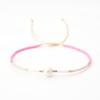 Pulsera de cuentas de arroz de vidrio simple pulsera de cuentas tejida a mano pulsera de perlas vintage naturales al por mayor para mujer