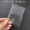 Adhesivo acrílico transparente de doble cara sin residuos y de alta viscosidad, utilizado para posicionar artículos decorativos, pegatinas de puntos y tarjetas; puntos adhesivos nano