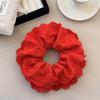 Diadema Roja de Encaje Grande Estilo Yang Chaoyue Cuerda para el Cabello Grande Retro Francesa Accesorios para el Cabello Suaves Cuerda Grande para el Cabello Cortada de Niña