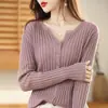 Cardigã de Tricô de Manga Longa Jaqueta Curta Feminina Suéter Estilo Coreano Cor Sólida Simples Fashionável Redutor de Idade Casaco Outerwear Top Primavera e Outono Novo