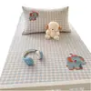 Protector de colchón de algodón lavable bordado específico para dormitorio, pieza única 90x190, funda de colchón individual pura de algodón para estudiante