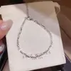 Pulsera Flor de Forma Geométrica con Diamantes de Zirconia Estilo Palacio Retro, Lujo Ligero, Gama Alta, Pulsera Exquisita, Diseño de Nicho, Joyería de Mano