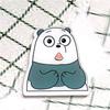 Ins Insígnia de Acrílico Desenho Animado Azul Panda Grátis Broche Expressão Fofa Pacote Pins Acessórios Patch Decoração para Celular