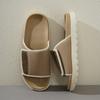 Novas Chinelas Estilo Flip-Flop para Uso Externo de Verão Masculino, Chinelos de Eva Respiráveis, Sandálias de Fundo Alto para Casa Antiderrapantes Resistentes ao Desgaste com Solado Macio