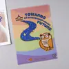 Carpeta engrosada en forma de L hecha a medida A4/A5 mini campus cultural y creativo carpeta de una sola página carpeta de documentos de plástico con patrones impresos personalizados