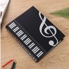 Pasta de Partituras Musicales Transparente A4 para Estudante Pasta de Músicas de Folhas Soltas Papel de Pauta Livro de Músicas Pasta de Partituras de Piano Pasta de Documentos de 80 Páginas