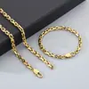 Pulseira de Corrente Slub com Fecho de Lagosta Moda Tendência Alto Senso Fecho Japonês Corrente Quadrada Aço Inoxidável Pulseira Masculina