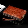 Bolso de Mano para Hombre de Alta Gama con Patrón de Cocodrilo, Bolso Clutch con Cerradura de Combinación para Negocios, Bolso de Mano Pequeño de Moda con Múltiples Compartimentos y Gran Capacidad