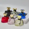 Frasco Dispensador de Perfume de Vidro de Marca Famosa 50ml Frasco de Perfume com Borrifador Fino Frasco Vazio Frasco Dispensador de Perfume Portátil com Tampa de Rosca Frasco de Reposição