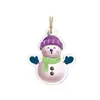 Decoração de Acrílico Boneco de Neve Transfronteiriço Enfeites para Árvore de Natal Decorações para Festas de Fim de Ano Pingentes de Desenho Animado Decorações de Natal