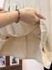 Falda plisada gris de longitud media para mujer, estilo preppy, cintura alta, efecto adelgazante, falda de media longitud que cubre la cadera con cinturón 9674