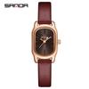 Sanda Nuevo 1104 Reloj de Cuarzo para Mujer Ropa de Moda para Estudiantes Moda Correa Impermeable Banda de Acero Reloj de Pulsera Casual Simple