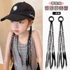 Peluca para niña, trenza de pelo, aro para el pelo, dulce y genial, trenza de boxeo, banda de goma, cola de caballo alta, banda de goma, cuerda para el pelo, accesorios para el cabello