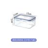 Fiambrera de plástico para microondas con tapa, para trabajadores de oficina, rectangular, sellada y a prueba de humedad.