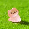 Novo produto transfronteiriço: brilha no escuro, gatinho de cabeça inclinada, acessórios de decoração DIY para jardinagem e paisagismo, ornamentos de paisagem em miniatura