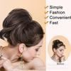 Peluca transfronteriza europea y americana con clip para cola de caballo, cabello rizado, cola de caballo corta, anilla ajustable para el cabello, peluca esponjosa, cola de caballo