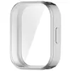 Capa de TPU galvanizado Qingfeng/Capa com corte de diamante de fileira única para Redmi Watch 6 Active