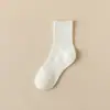 Calcetines para Hombre Resistentes al Olor Absorbentes del Sudor Hilo de Algodón Puro Calcetas de Media Caña para Hombre Otoño Calcetines Largos para Hombre 10A Antibacterianos Previenen el Pie de Atleta