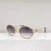 Nuevo Producto Miaojia Gafas de Sol Ovaladas Smu52Y Populares en Xiaohongshu Mismo Estilo Gafas de Sol de Metal Moda Estilo Callejero para Mujer