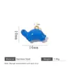 Colgantes Pequeños Creativos de Acero Inoxidable con Temática Oceánica en Forma de Caracola, Delfín y Palmera para Accesorios de Pulseras y Collares DIY